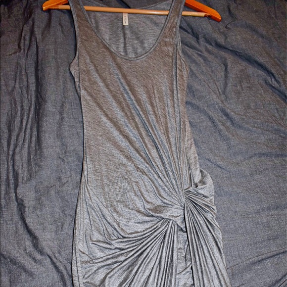 Grey Knotted Maxi Dress - Picture 4 of 4